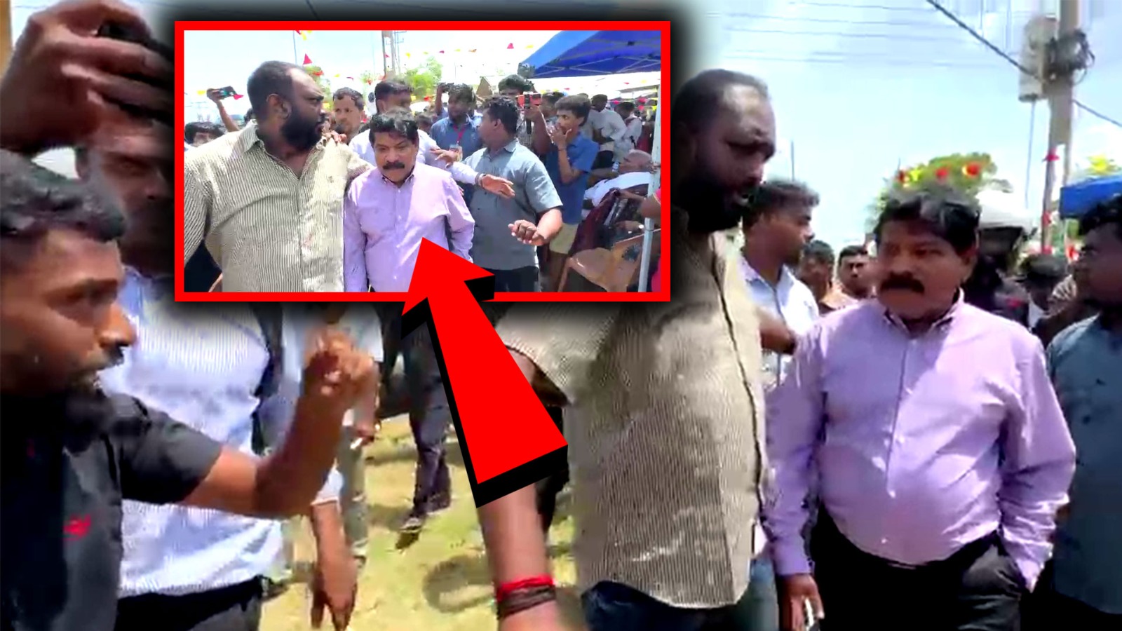 Read more about the article <span class="video-label">🔴 VIDEO</span> போராட்டத்தில் தொடரும் பதற்றம்! துரத்தியடிக்கப்பட்ட அமைச்சர் சந்திரசேகர் உள்ளிட்ட குழுவினர்!