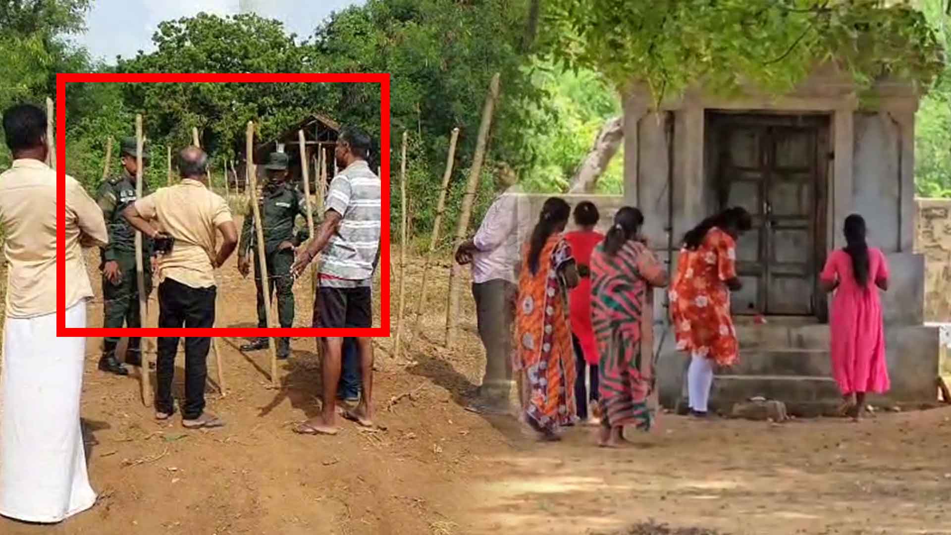 Read more about the article <span class="video-label">🔴 VIDEO</span> விடுவிக்கப்பட்ட பலாலி அம்மன் ஆலயம் மீண்டும் இராணுவத்தால் தடைசெய்யப்பட்டது – வருத்தப்பட்ட மக்கள்!