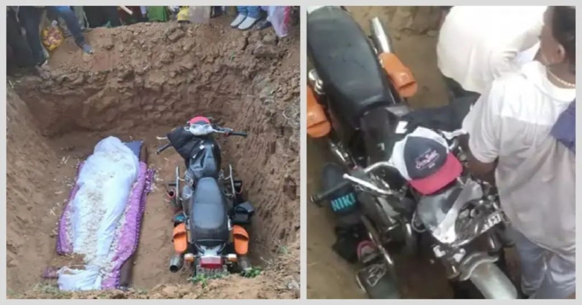 Read more about the article மகனின் சடலத்துடன் பைக்கையும் சேர்த்து புதைத்த பெற்றோர்! மனதை கலங்க வைக்கும் சம்பவம்!