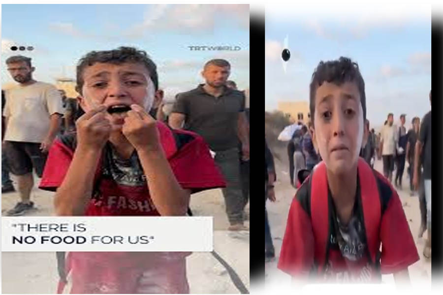 Read more about the article <span class="video-label">🔴 VIDEO</span> காசாவில் உணவின்றி மண்ணை உண்ணும் சிறுவனின் கலங்கவைக்கும் காணொளி!