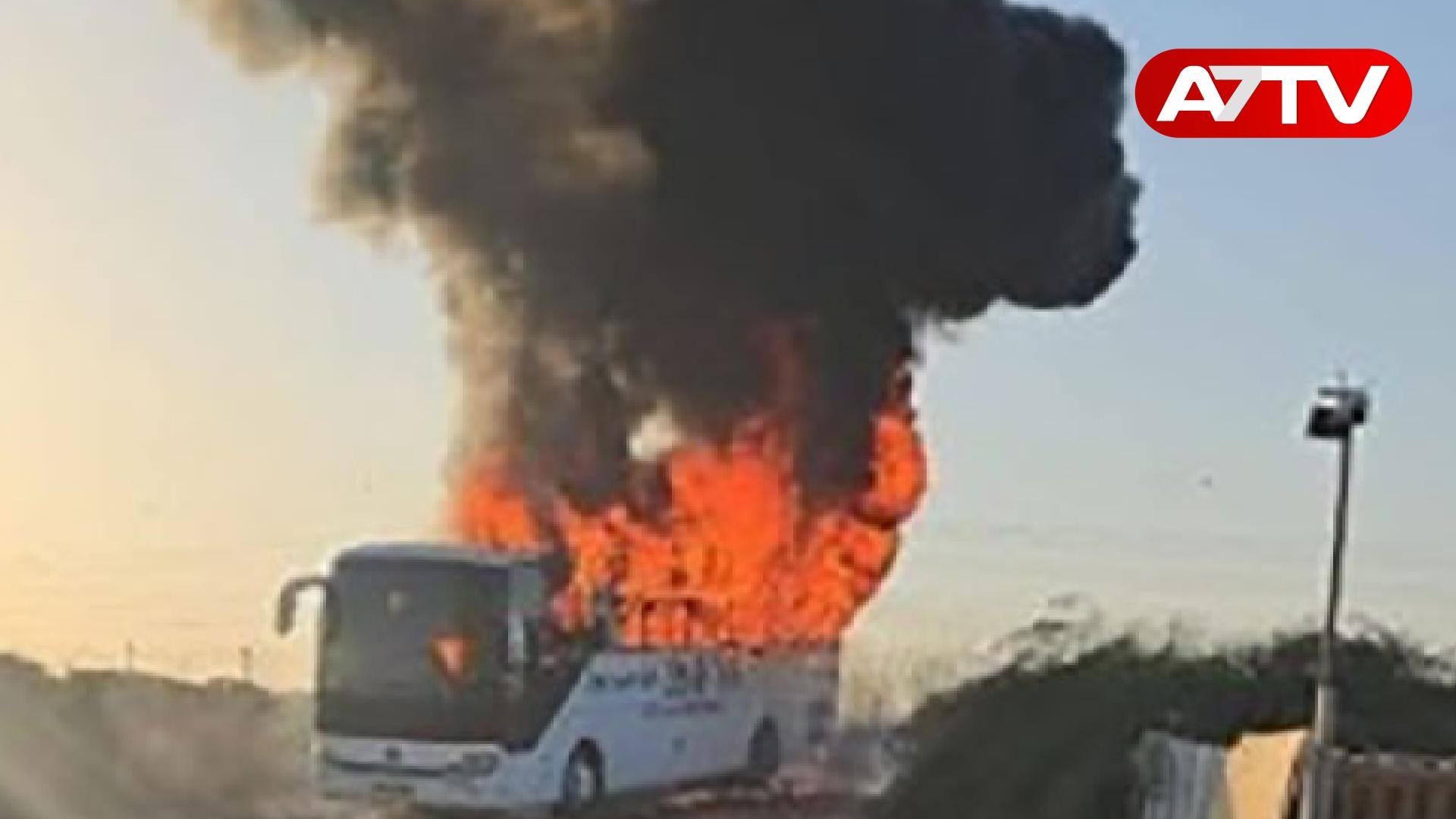 Read more about the article வெளிநாடொன்றில் இலங்கையர்களை ஏற்றிச் சென்ற பேருந்தில் தீ விபத்து!