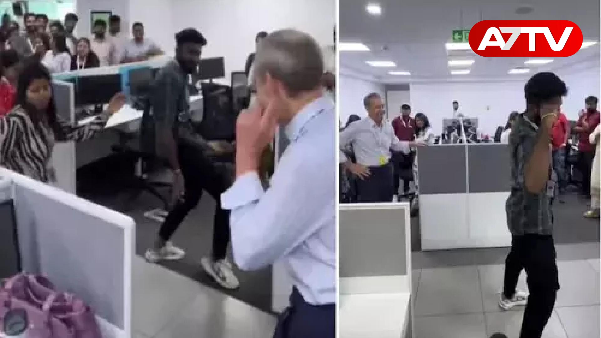 Read more about the article <span class="video-label">🔴 VIDEO</span> வெளிநாட்டவர் ஒருவரை நடனமாடி வரவேற்ற ஊழியர்கள்: வைரலான வீடியோவால் வலுக்கும் கண்டனம்