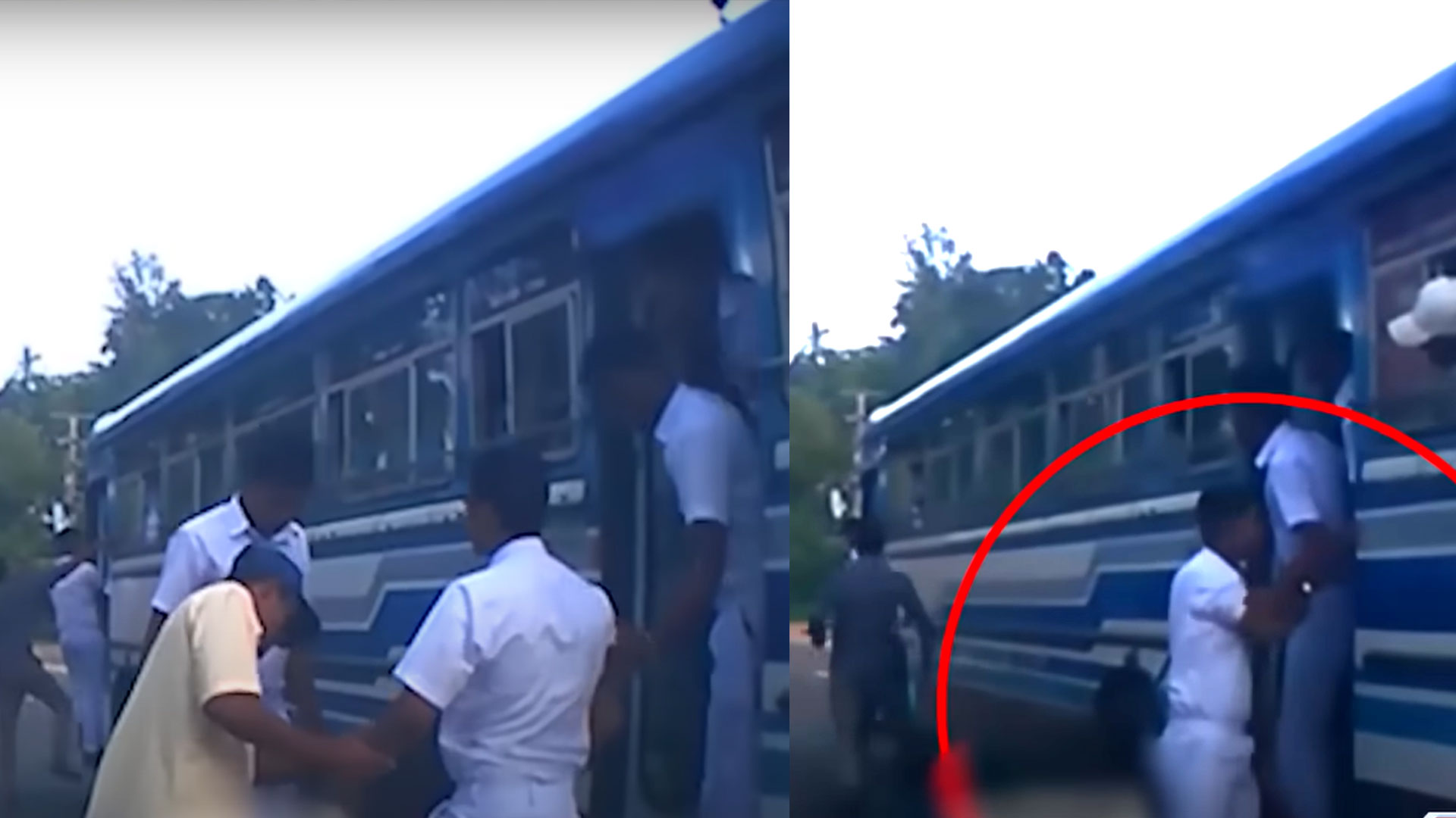 Read more about the article <span class="video-label">🔴 VIDEO</span> பாதுகாப்பின்றி பஸ்ஸில் சென்ற மாணவன்!  உயிர் தப்பிய காணொளி!