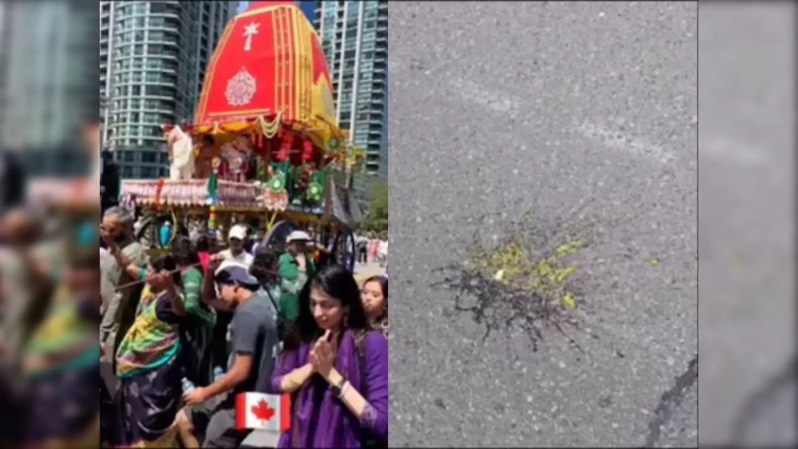 Read more about the article <span class="video-label">🔴 VIDEO</span> கனடா இனவெறி கும்பல் அட்டூழியம் : இரத யாத்திரையில் நடந்த அசம்பாவிதம்