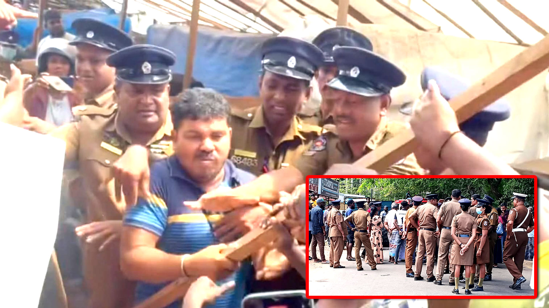 Read more about the article <span class="video-label">🔴 VIDEO</span> வவுனியா இலுப்பையடியில் வீதியோர வியாபார நிலையங்கள் மாநகர சபையால் அகற்றல்: வியாபாரிகள் கடும் எதிர்ப்பு