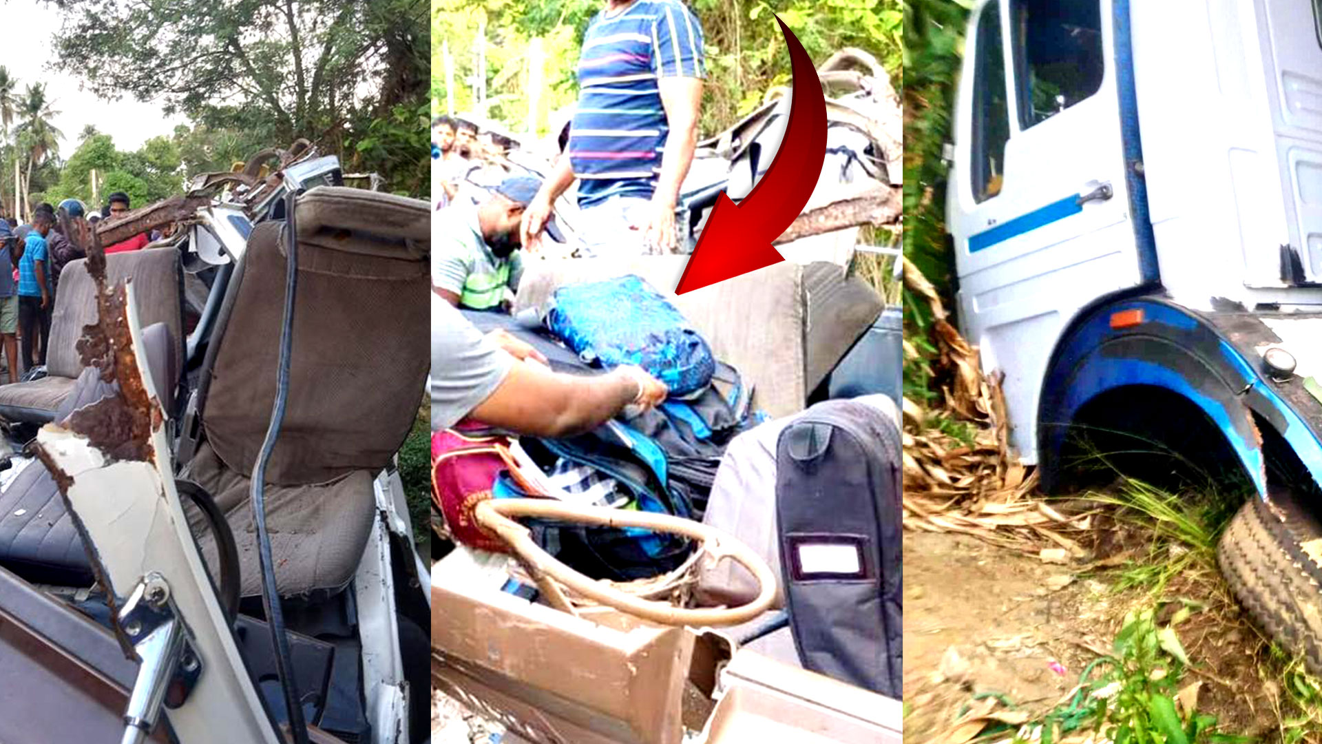 Read more about the article <span class="video-label">🔴 VIDEO</span> சற்றுமுன் பாடசாலை வேனும், டிப்பரும் மோதி விபத்து – இரு பாடசாலை மாணவர்கள் உட்பட 3 பேர் உயிரிழப்பு.!