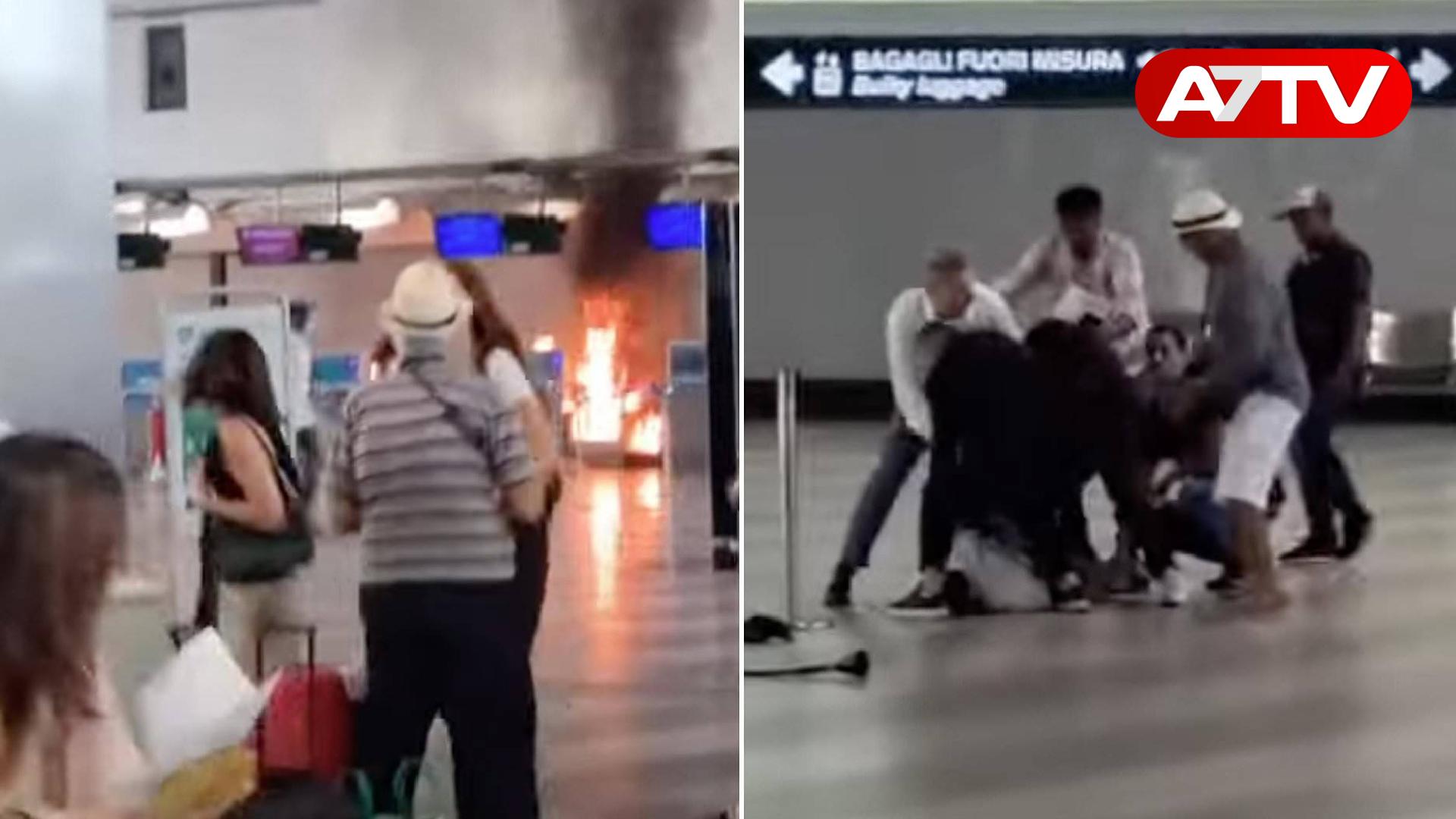 Read more about the article விமான நிலையத்தில் செக்-இன் கவுண்டர்களை அடித்து நொருக்கிய நபரால் பரபரப்பு!