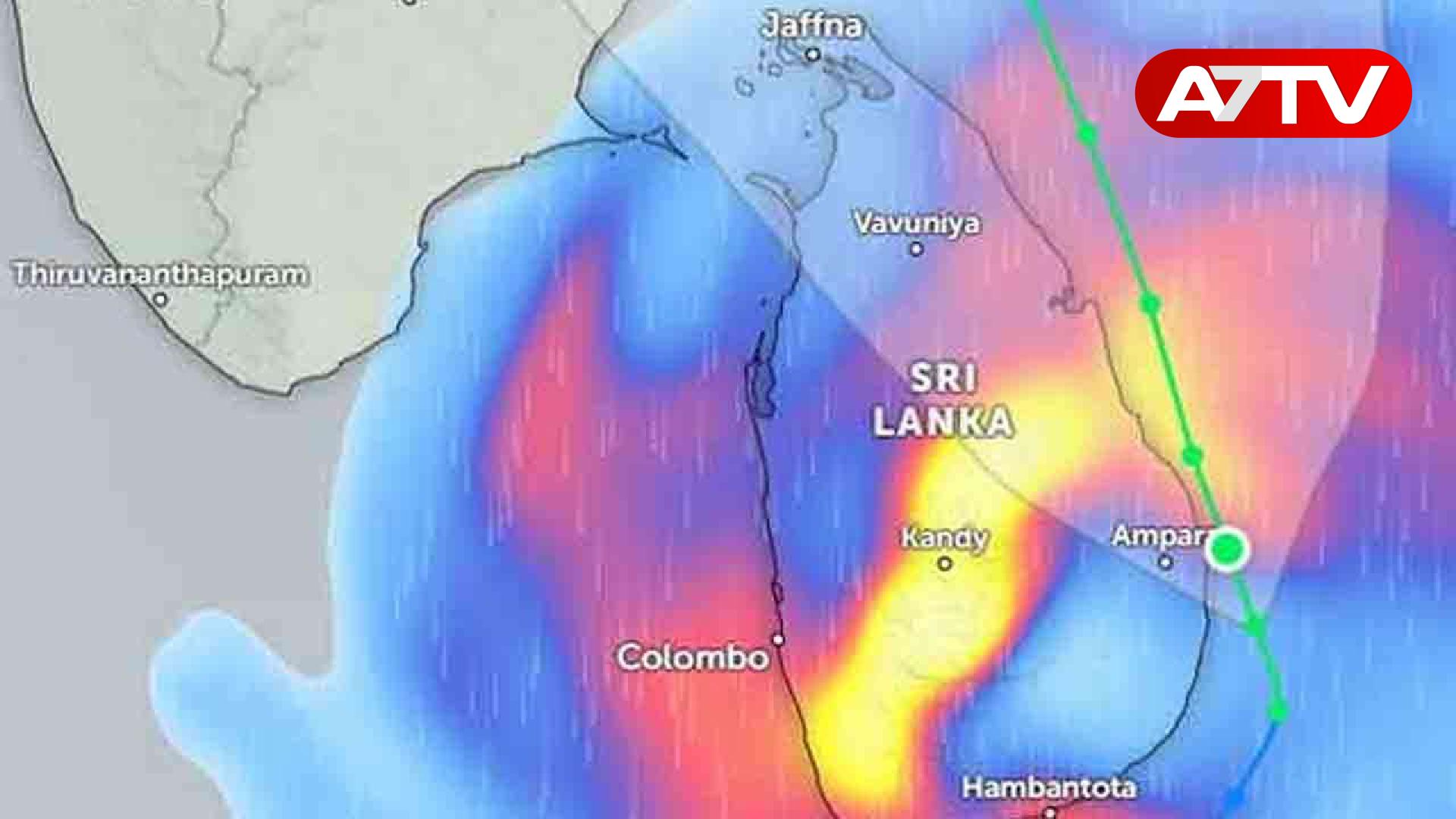 Read more about the article இலங்கைக்கு அருகில் சற்றுமுன் உருவானது புயல்!