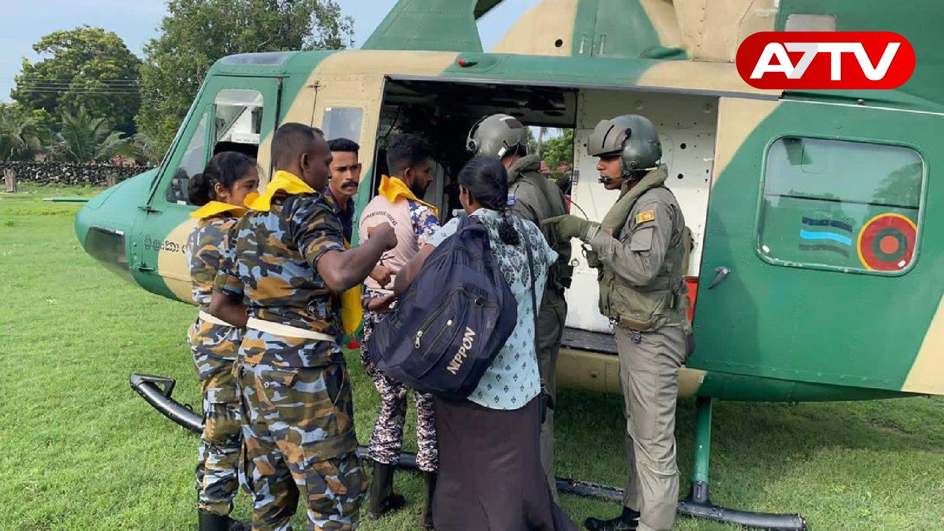 Read more about the article யாழில் சீரற்ற காலநிலை காரணமாக களமிறங்கும் விமான படையின் உலங்கு வானூர்திகள்!