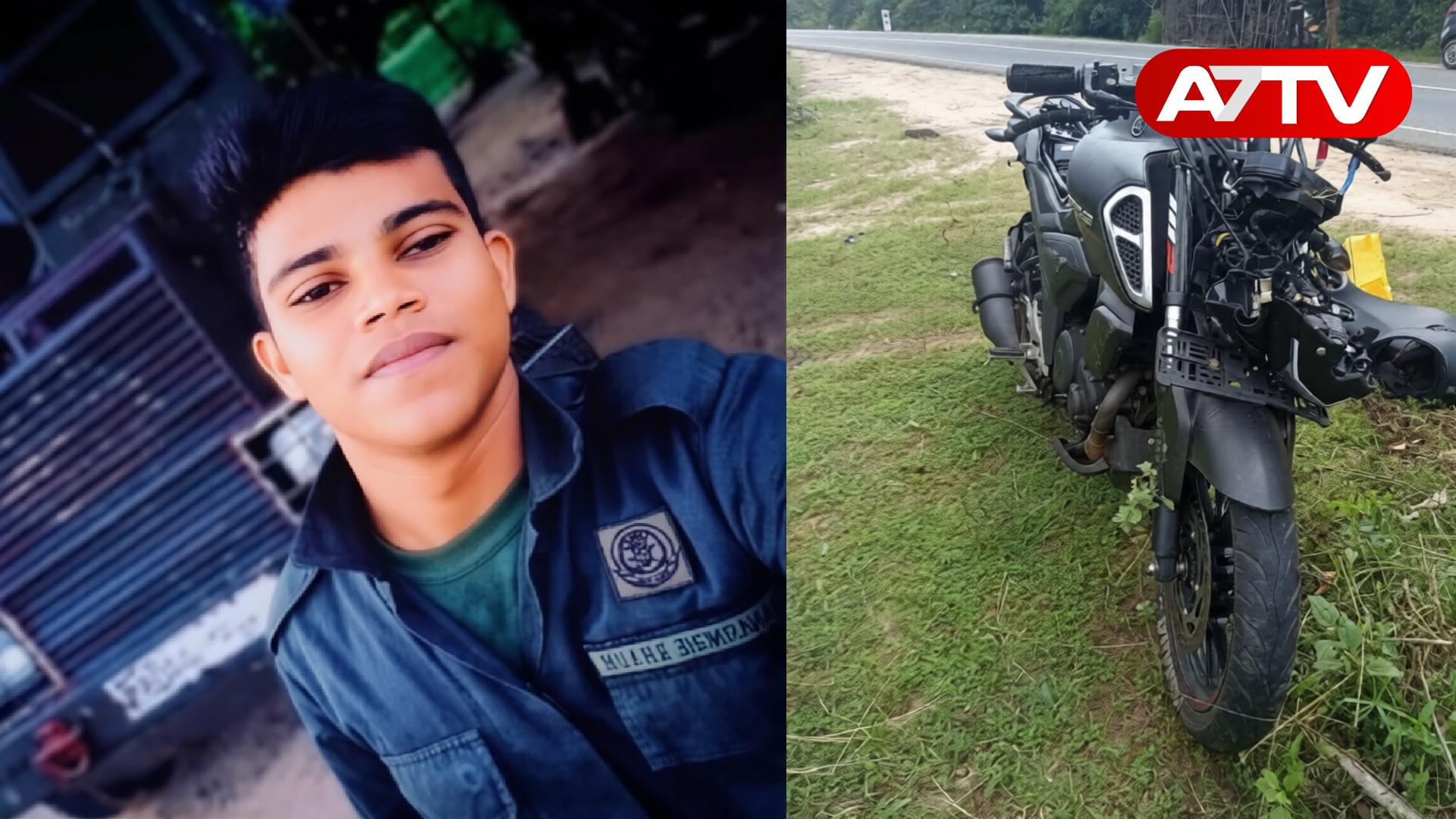 Read more about the article மின்கம்பத்தில்  மோட்டார் சைக்கிள் மோதி இராணுவ வீரர் உயிரிழப்பு!