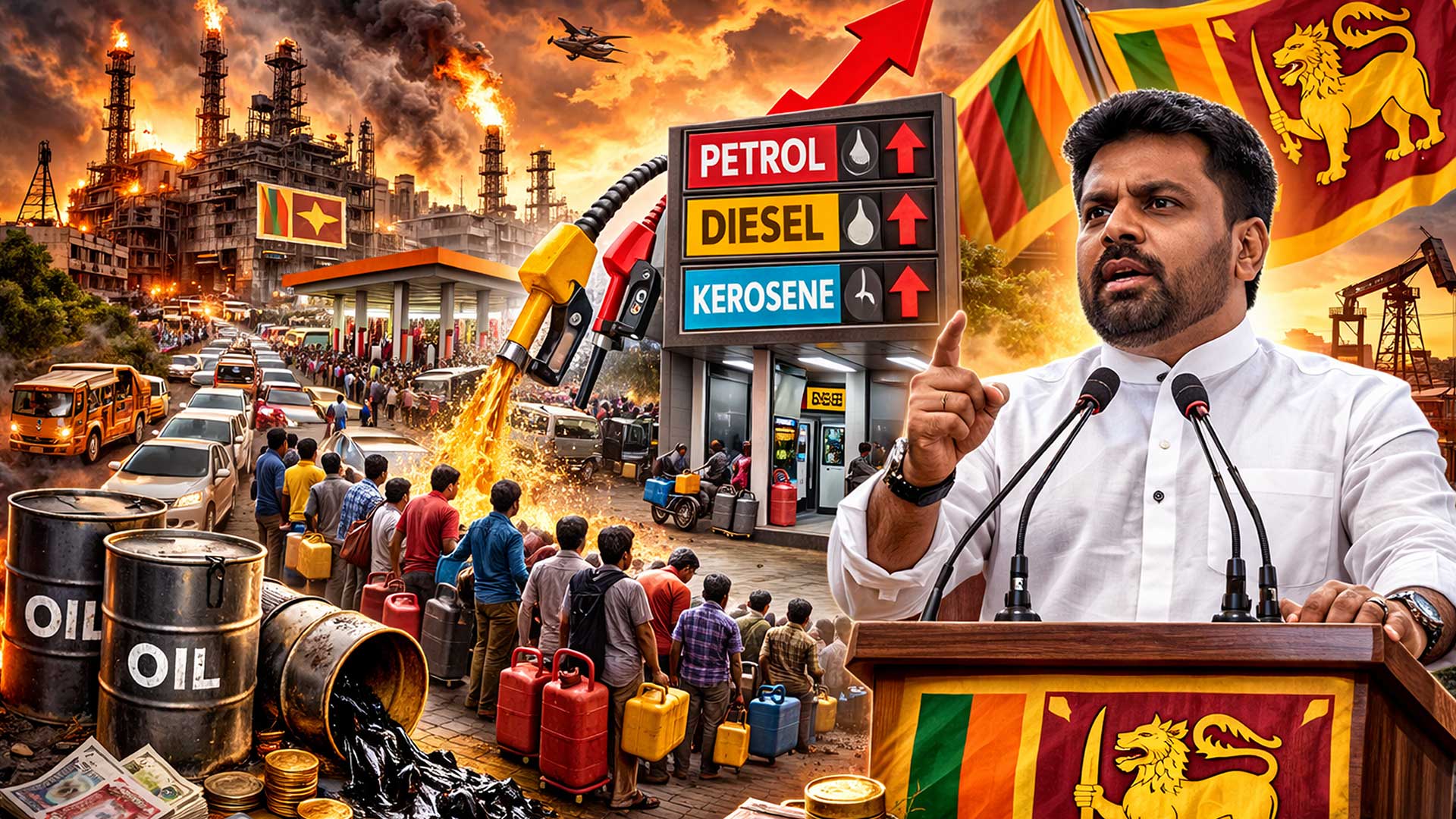 Read more about the article <span class="video-label">🔴 VIDEO</span> ஜனாதிபதியின் விசேட உரை! மத்திய கிழக்கு போர் எதிரொலி: இலங்கையில் மீண்டும் எரிபொருள் நெருக்கடி?