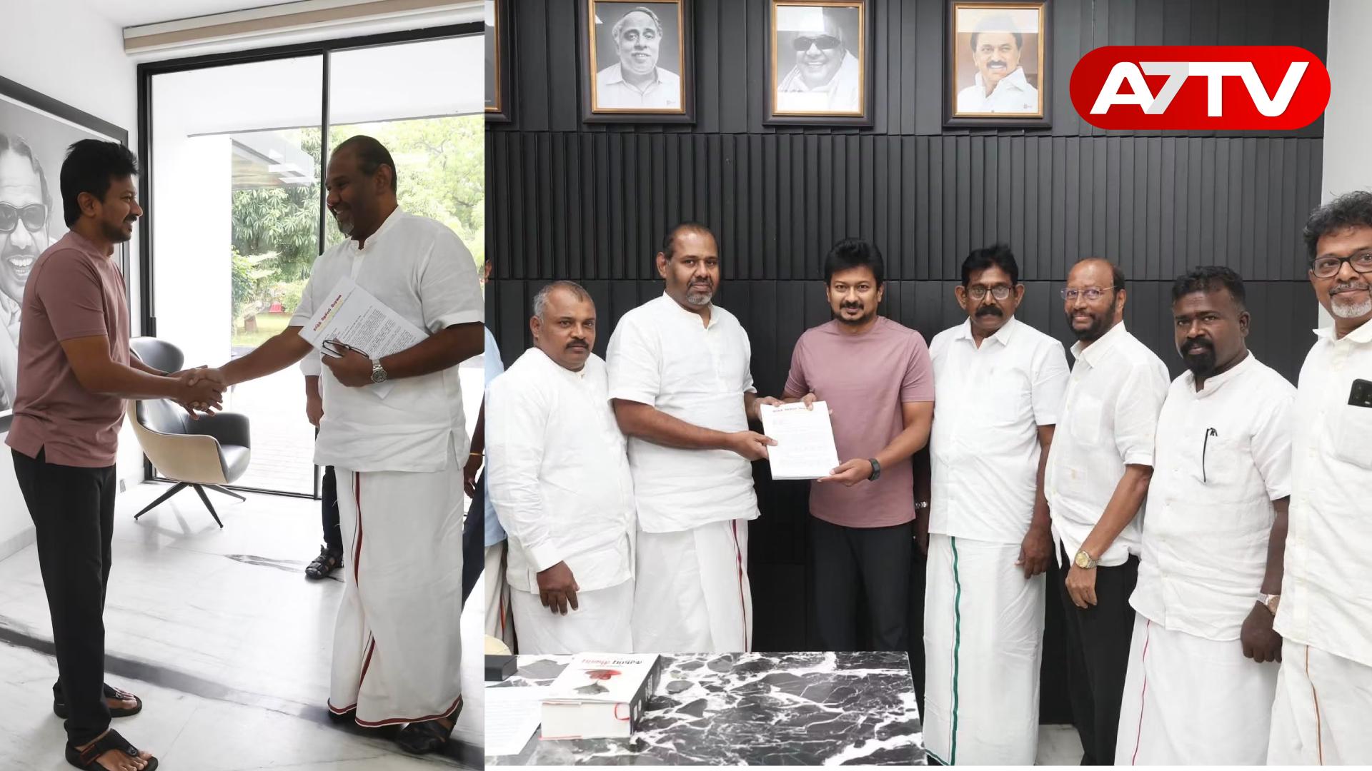 Read more about the article தமிழ்நாடு சட்டமன்ற எதிர்க்கட்சித் தலைவர் உதயநிதி ஸ்டாலினுடன் ஈழத் தமிழ் அரசியல் தலைவர்கள் சந்திப்பு!