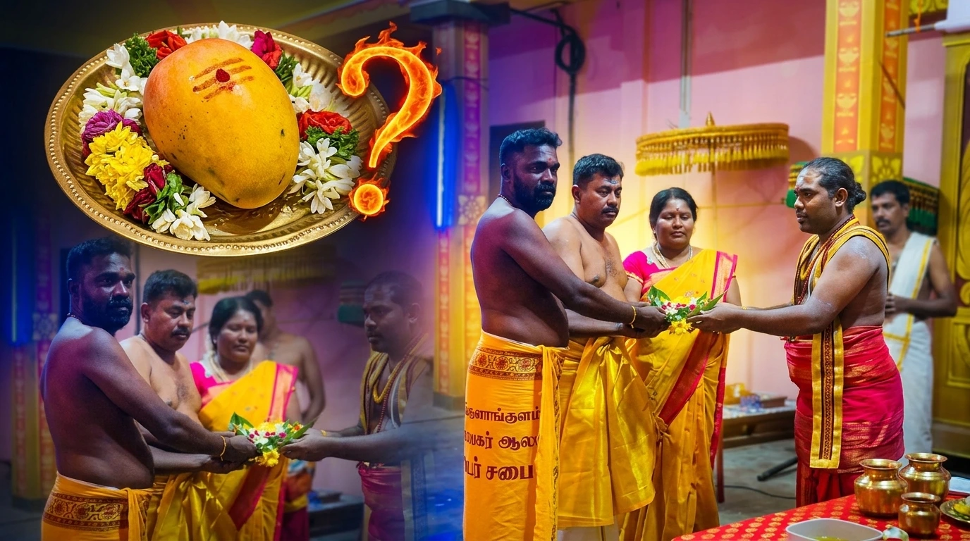 Read more about the article வவுனியா ஆலயத்தில் ரூ. 3 லட்சத்திற்கு ஏலம் போன மாம்பழம்: தொடர்ந்து 3ஆவது வருடமாக வென்ற பெண்!