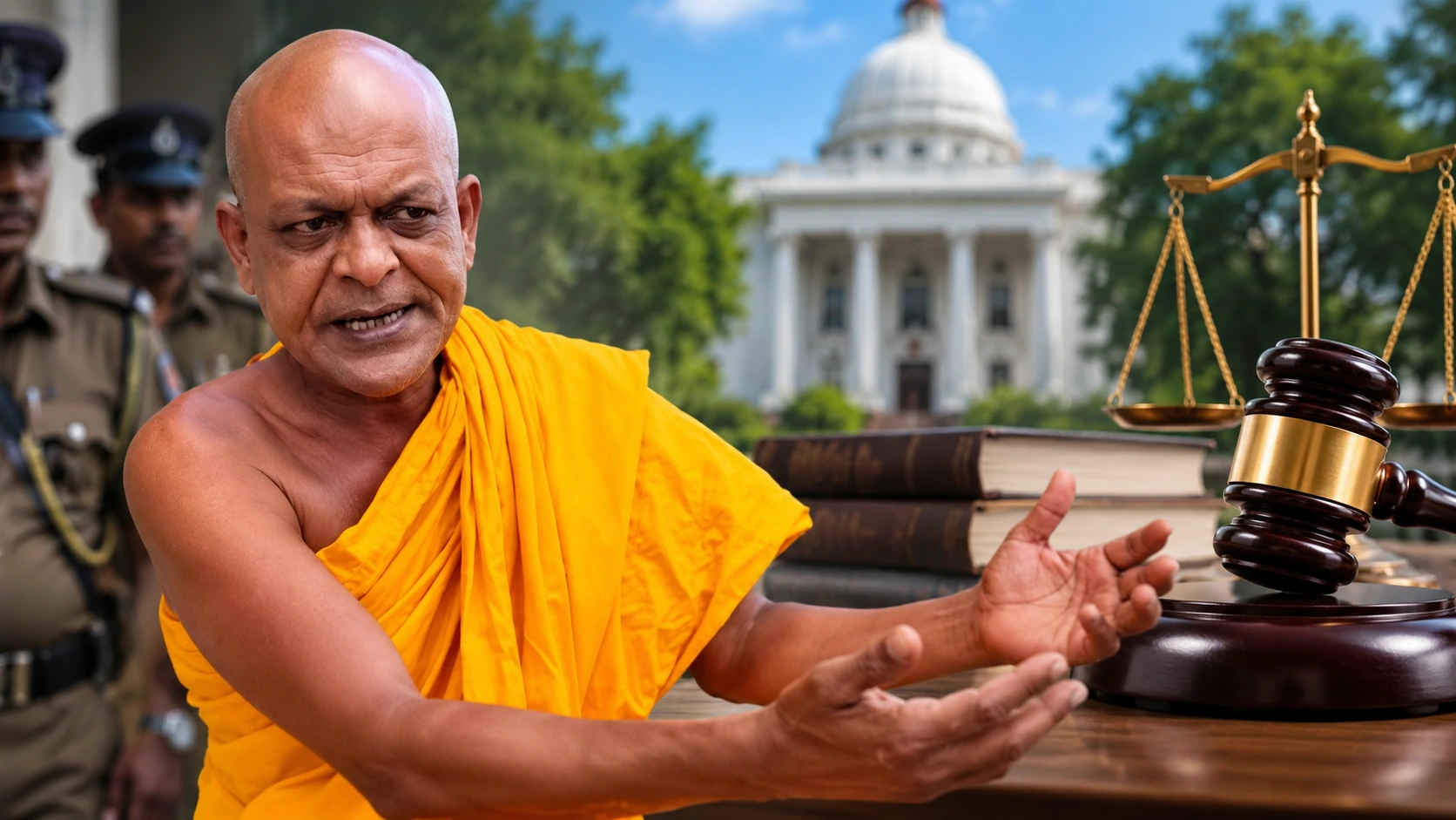 Read more about the article அம்பிட்டிய சுமணரத்ன தேரருக்குக் கடும் நிபந்தனைகளுடன் பிணை!