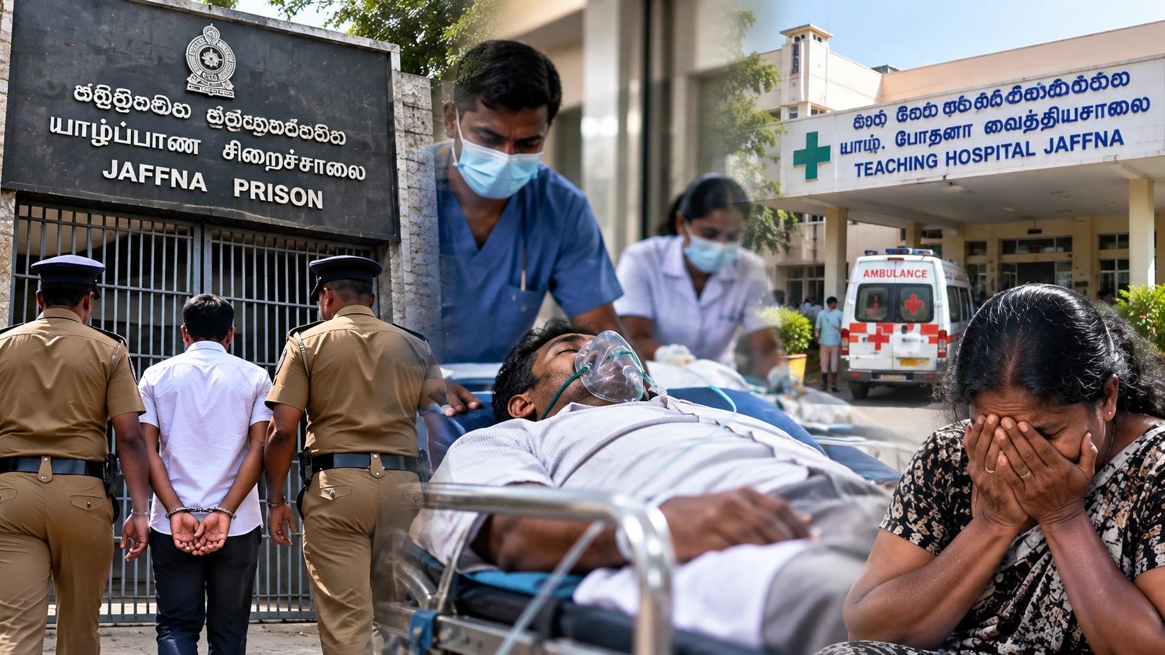 Read more about the article யாழ். சிறையிலிருந்து பிணையில் விடுவிக்கப்பட்ட கைதி மயங்கி விழுந்து மரணம்: சிறை நிர்வாகம் மீது குடும்பத்தினர் குற்றச்சாட்டு!