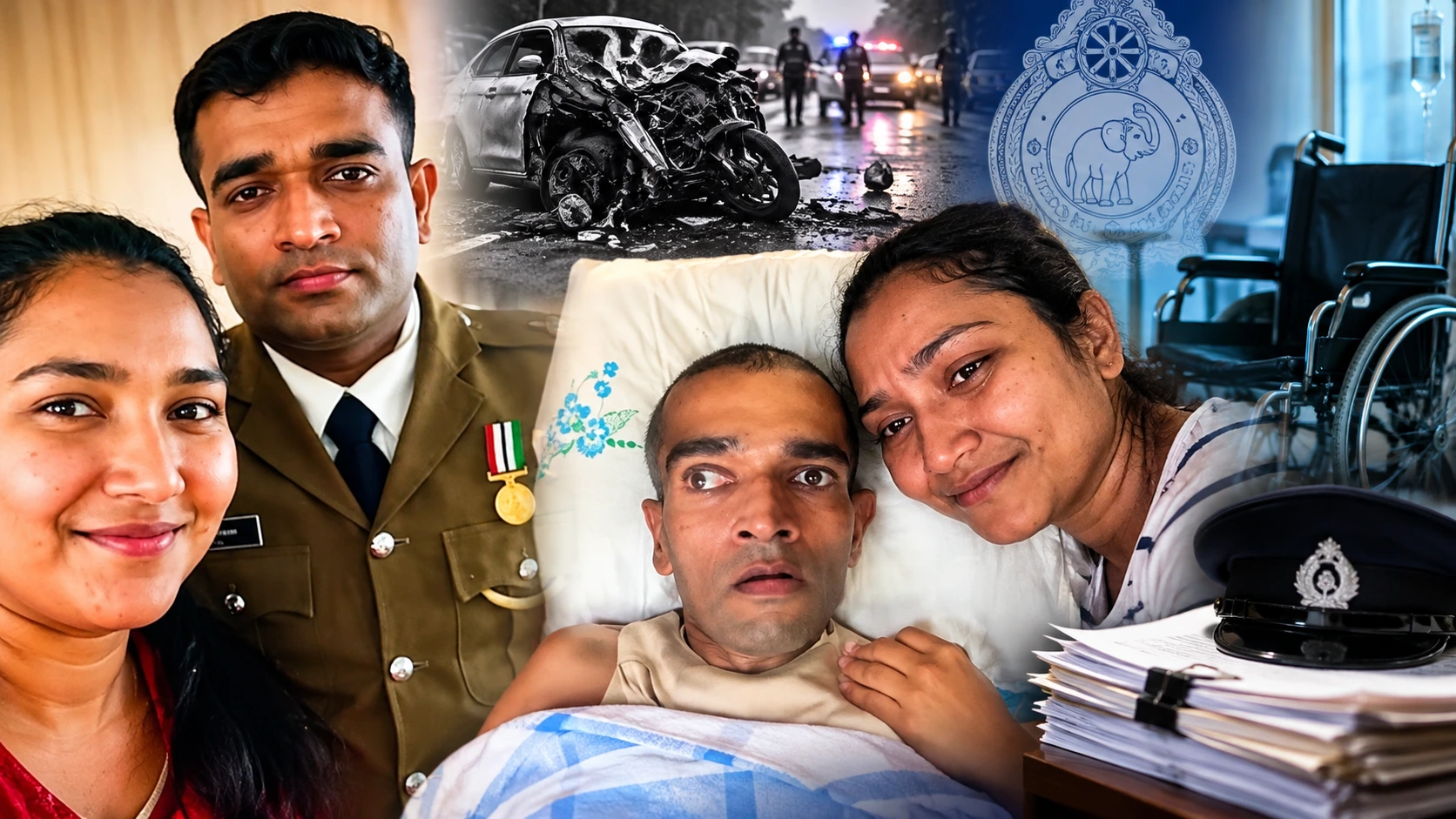 Read more about the article “அனுதாபம் வேண்டாம், உரிமை தான் வேண்டும்!” – படுக்கையிலுள்ள பொலிஸ் அதிகாரியின் மனைவியின் கண்ணீர் போராட்டம்!