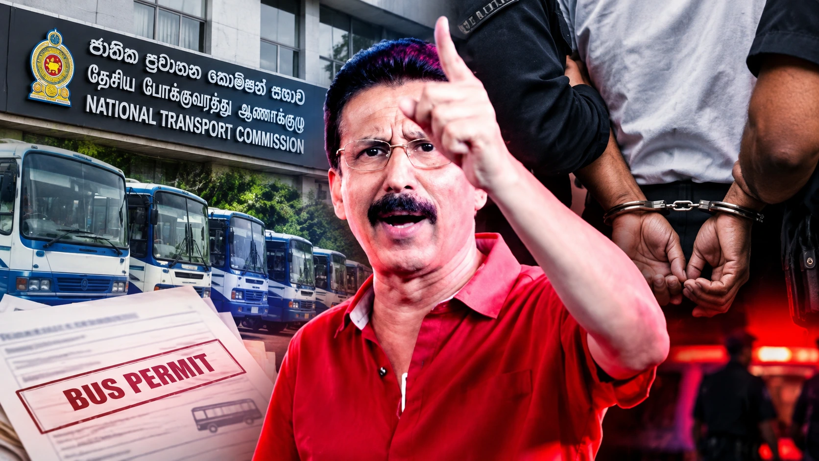 Read more about the article 56 பேருந்து அனுமதிப்பத்திர ஊழல்: தேசிய போக்குவரத்து ஆணைக்குழுவின் முன்னாள் தலைவர் கைது!