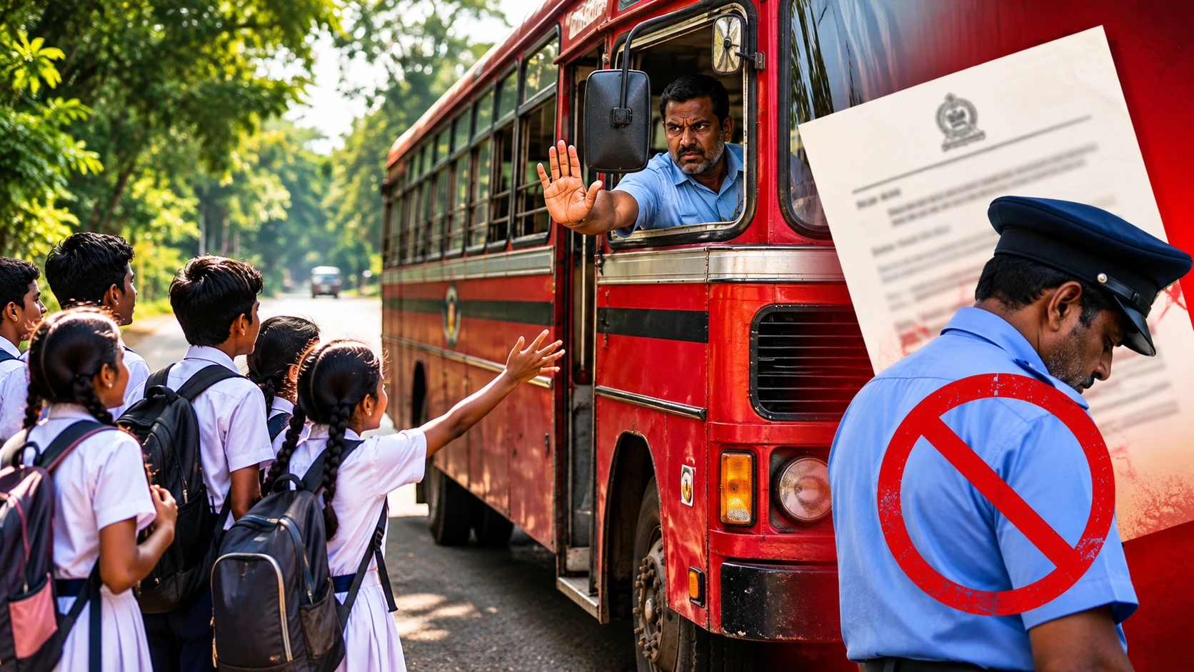 Read more about the article மாணவி தவறி விழுந்ததாக குற்றச்சாட்டு: கண்டி சாலை பேருந்து சாரதி மீது வடமாகாண போக்குவரத்து அதிகார சபை நடவடிக்கை!