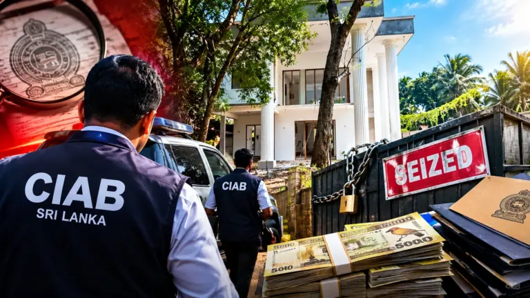 Sri Lanka Property Seizure Raid