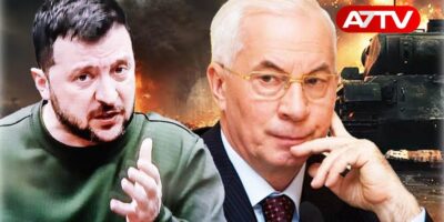 Former Ukrainian Prime Minister Mykola Azarov, Volodymyr Zelensky